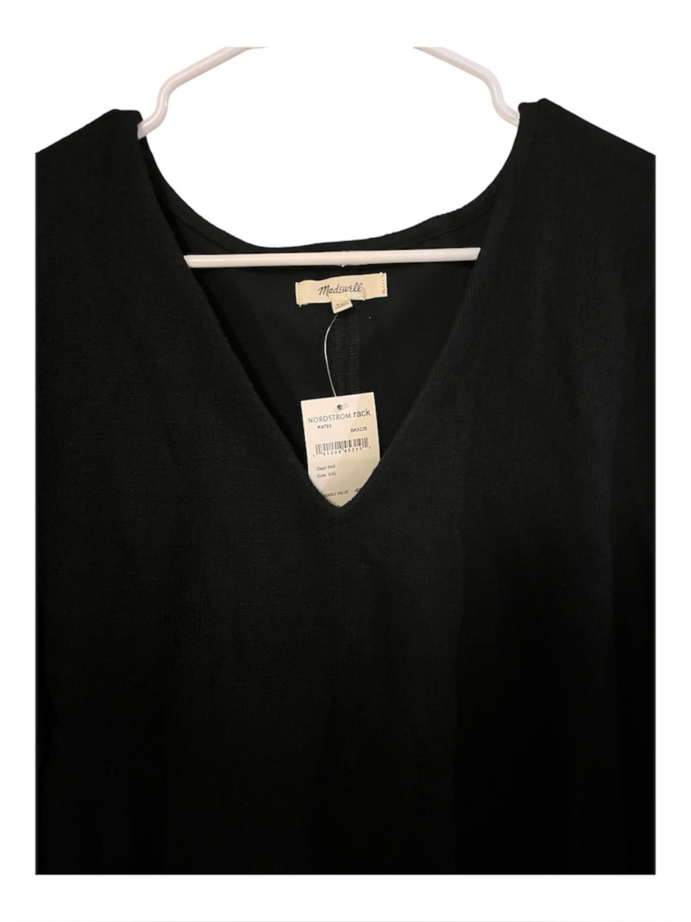 Madewell Black V-Neck Sweater Top - Picture 2 of 3
